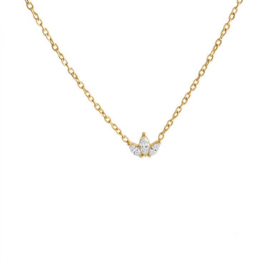 N0003 Lotus Marquise Necklace 01