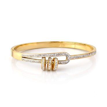 G11 Cubic Zirconia Contour Bangle 01
