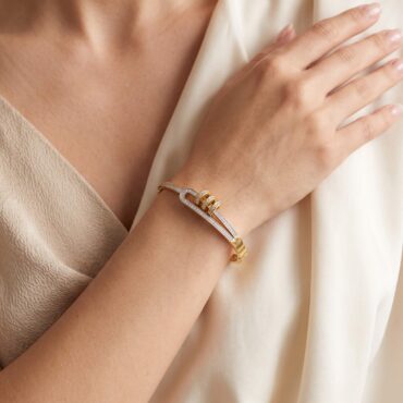 G11 Cubic Zirconia Contour Bangle 03