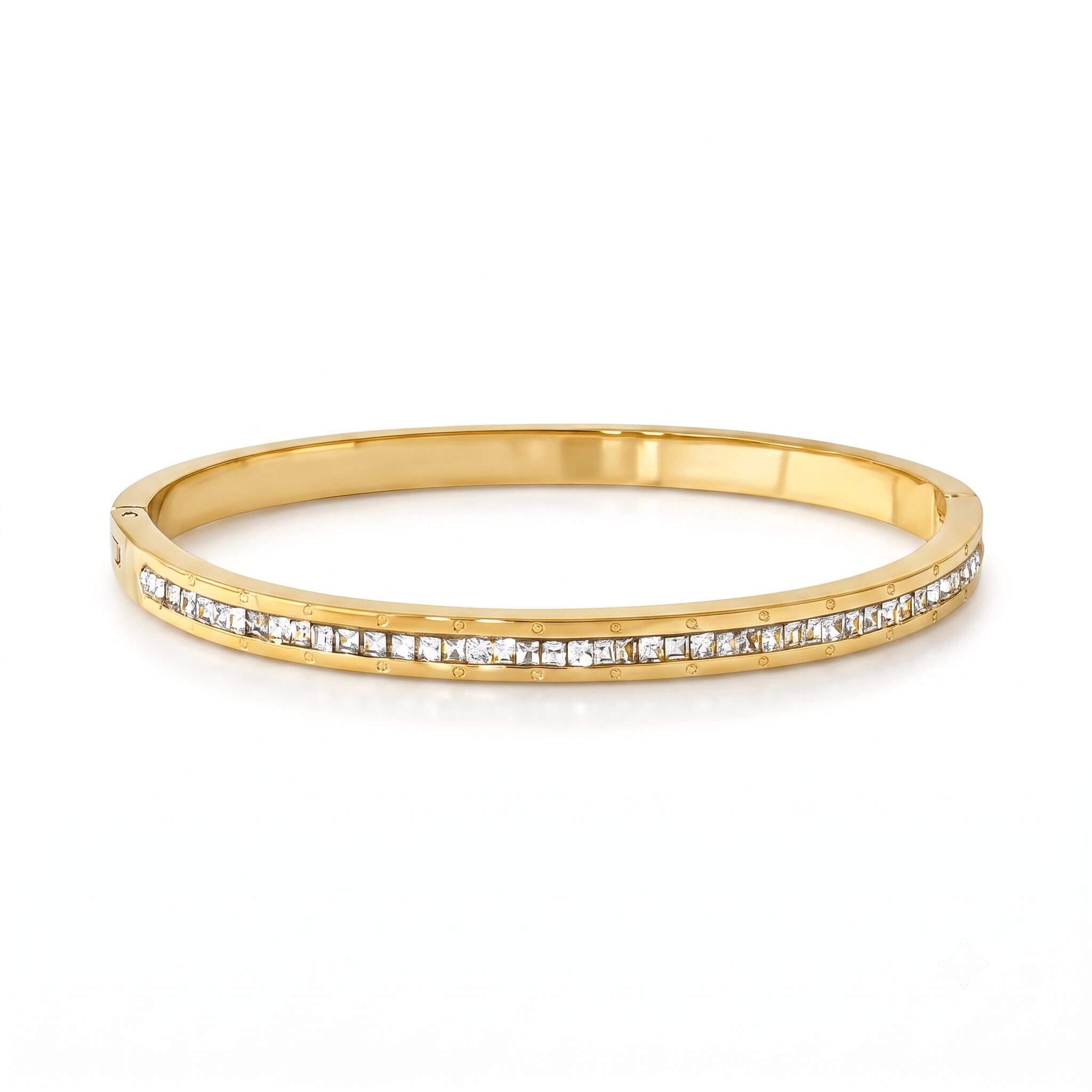 G19 Minimalist Cubic Zirconia Bangle 01
