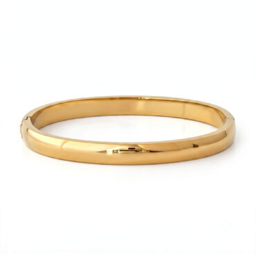 G5 Plain Oval Bangle 4mm 01