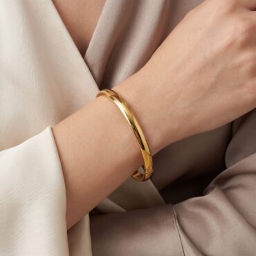 G5 Plain Oval Bangle 4mm 03